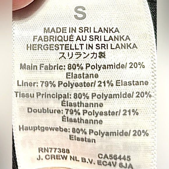 NWT J. Crew Factory Black Ruched Plunge One-Piece Swimsuit, Size Small - Picture 13 of 16